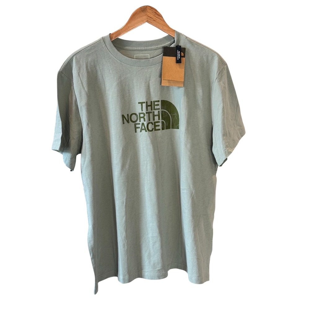 The North Face Womens Relaxed Fit Logo T-Shirt Sage Green Small NWT